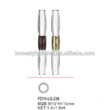 2015 novo estilo dupla terminou claro 1,5ML Lip Gloss Tube contêiner